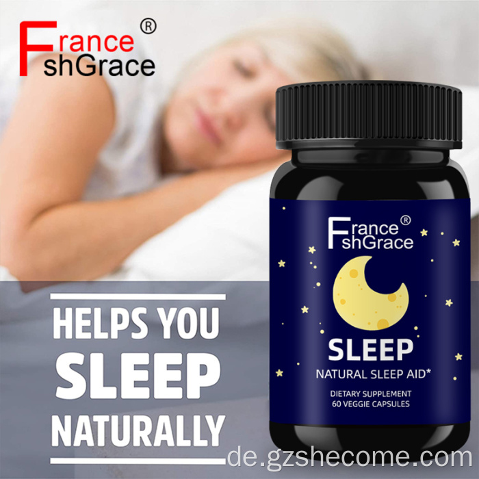 Melatonin natürliche Schlafhilfe Kräuterschlafkapseln